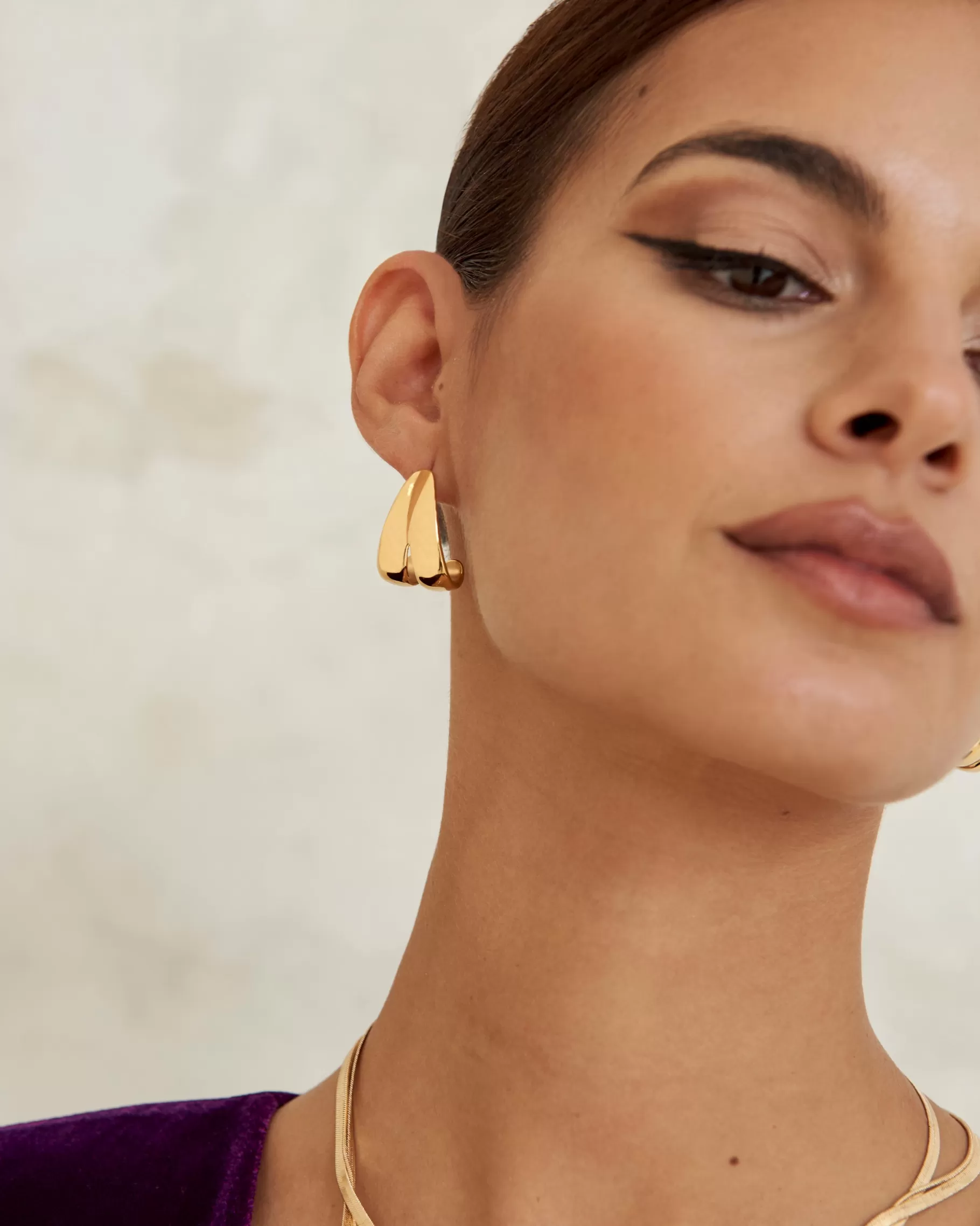 Lady Pipa Jewelry | Double Hoop Earrings