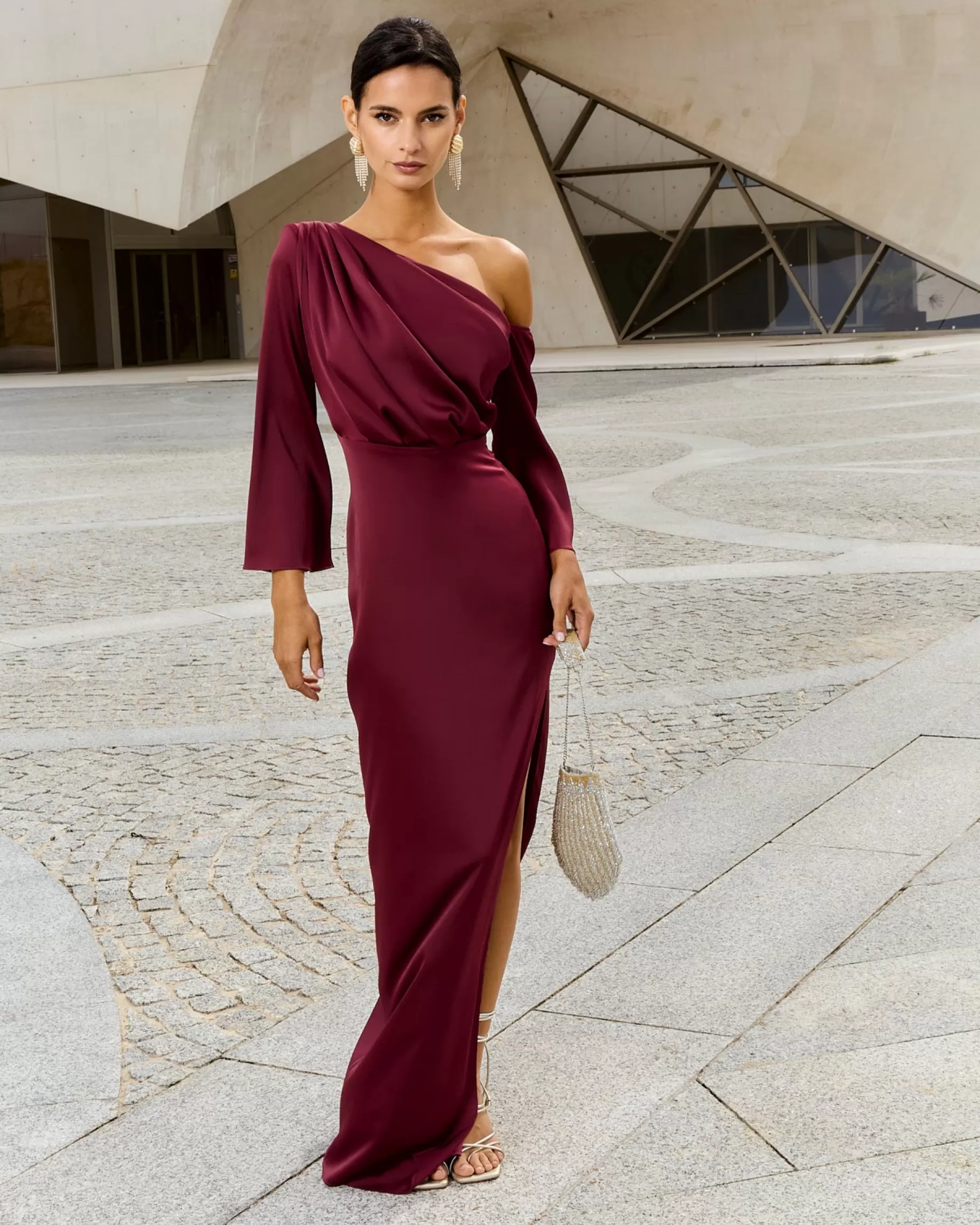 Lady Pipa Dresses | Siracusa Dress Burgundy